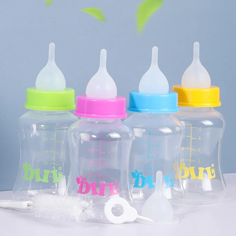 Chupete reemplazable para cachorros, juego de comedero para perros y gatos, Gel de sílice PP, biberón para mascotas para perros pequeños, animales, gatitos, suministros para mascotas - imagen 3