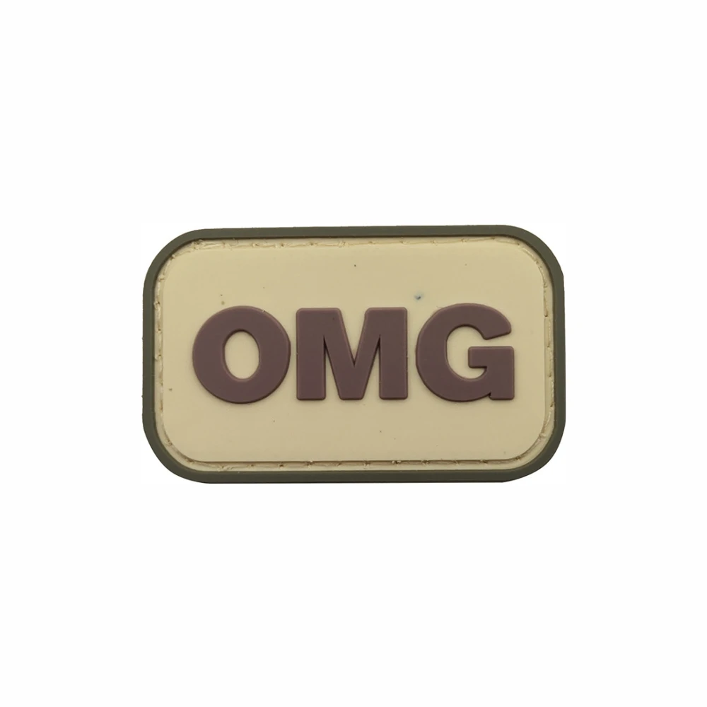 OMG-Parche de PVC para brazalete, pegatina adhesiva, adorno decorativo para Festival, Santa Claus, parches de goma - imagen 2