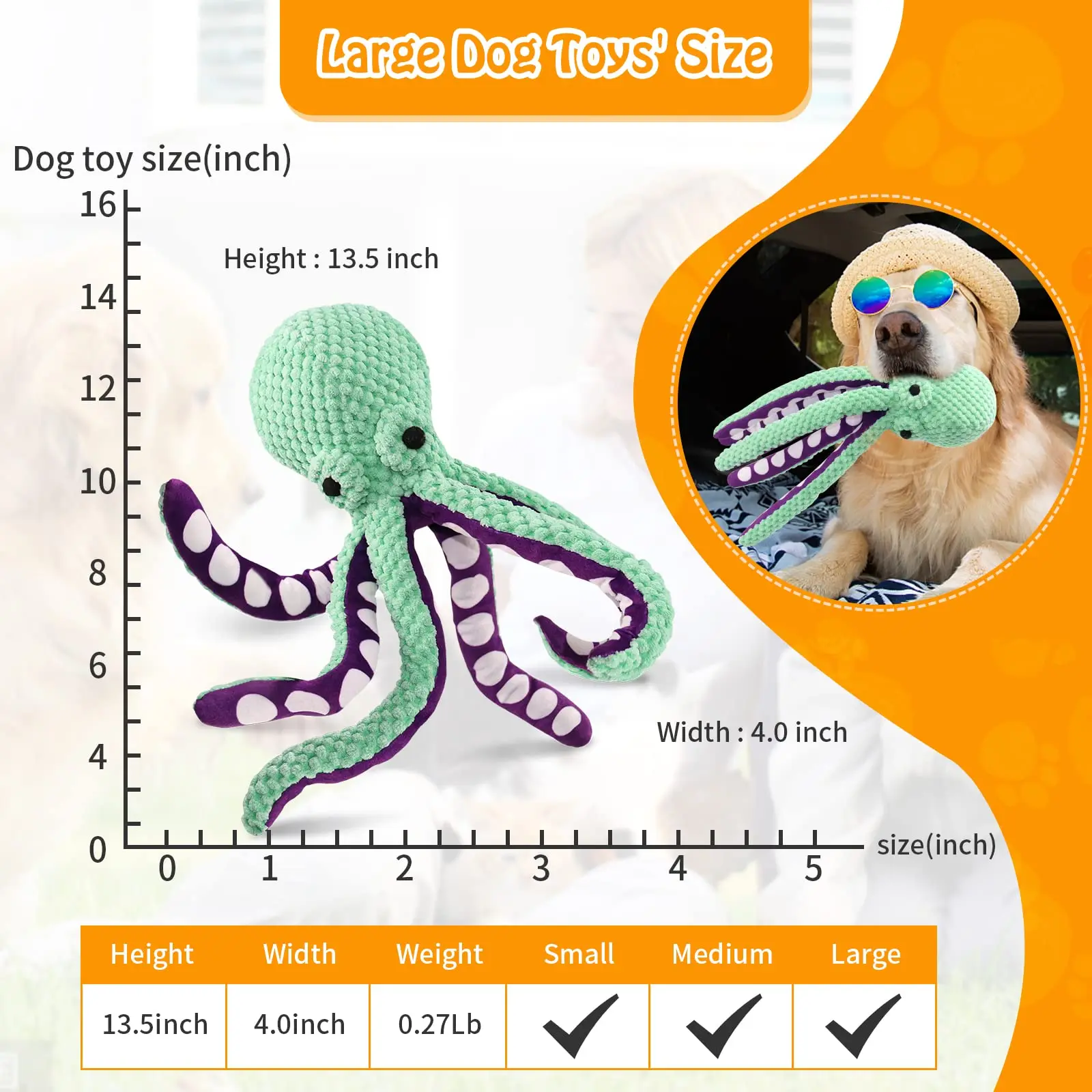 Juguete de peluche para mascotas, rompecabezas de concha de pulpo con voz para perros y gatos, juguete interactivo resistente a mordeduras para limpieza de dientes de perros, juguete para masticar, suministros para mascotas - imagen 5