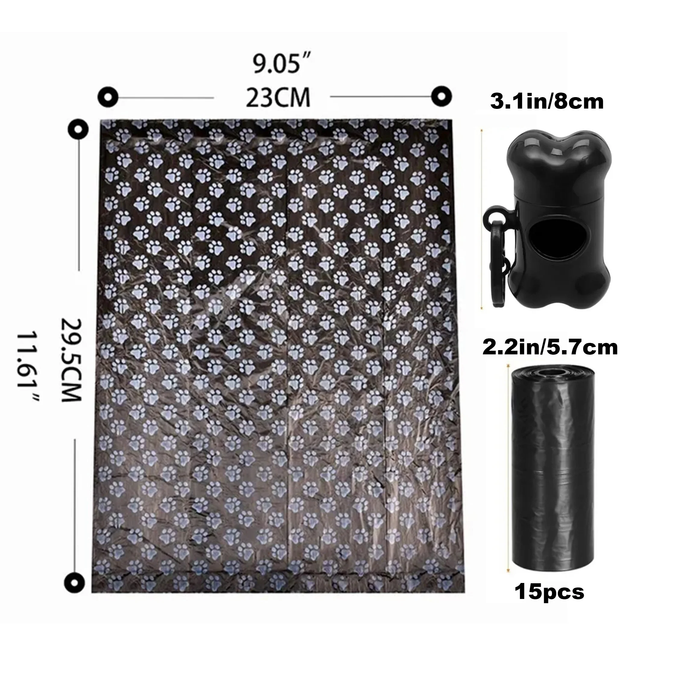 900 Uds. Bolsas multicolores para excrementos de perros, bolsas para excrementos de mascotas, bolsas para residuos de perros a prueba de fugas para suministros para mascotas - imagen 2