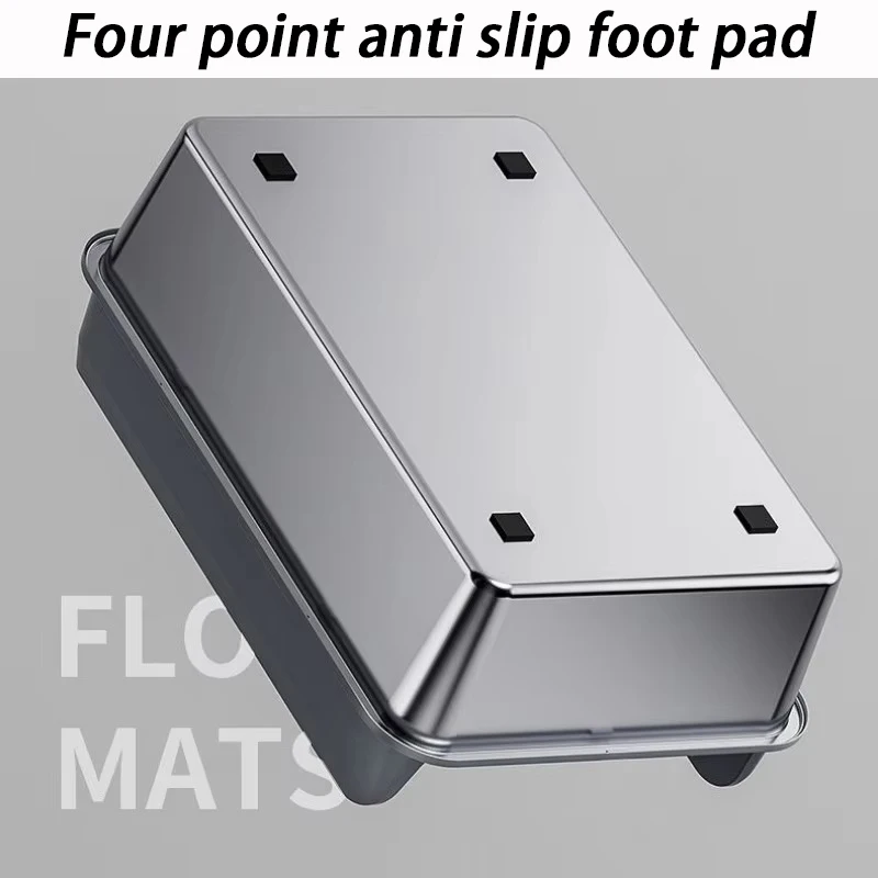 Caja de arena para gatos Extra grande de 60x40, inodoro semicerrado de acero inoxidable para gatos con pala, caja de arena para gatos, producto para mascotas antisalpicaduras - imagen 5