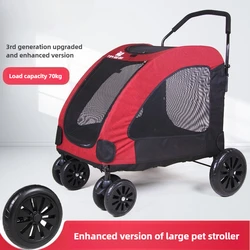Transportín con ruedas para perros grandes y gatos – Carrito de paseo y bandeja
