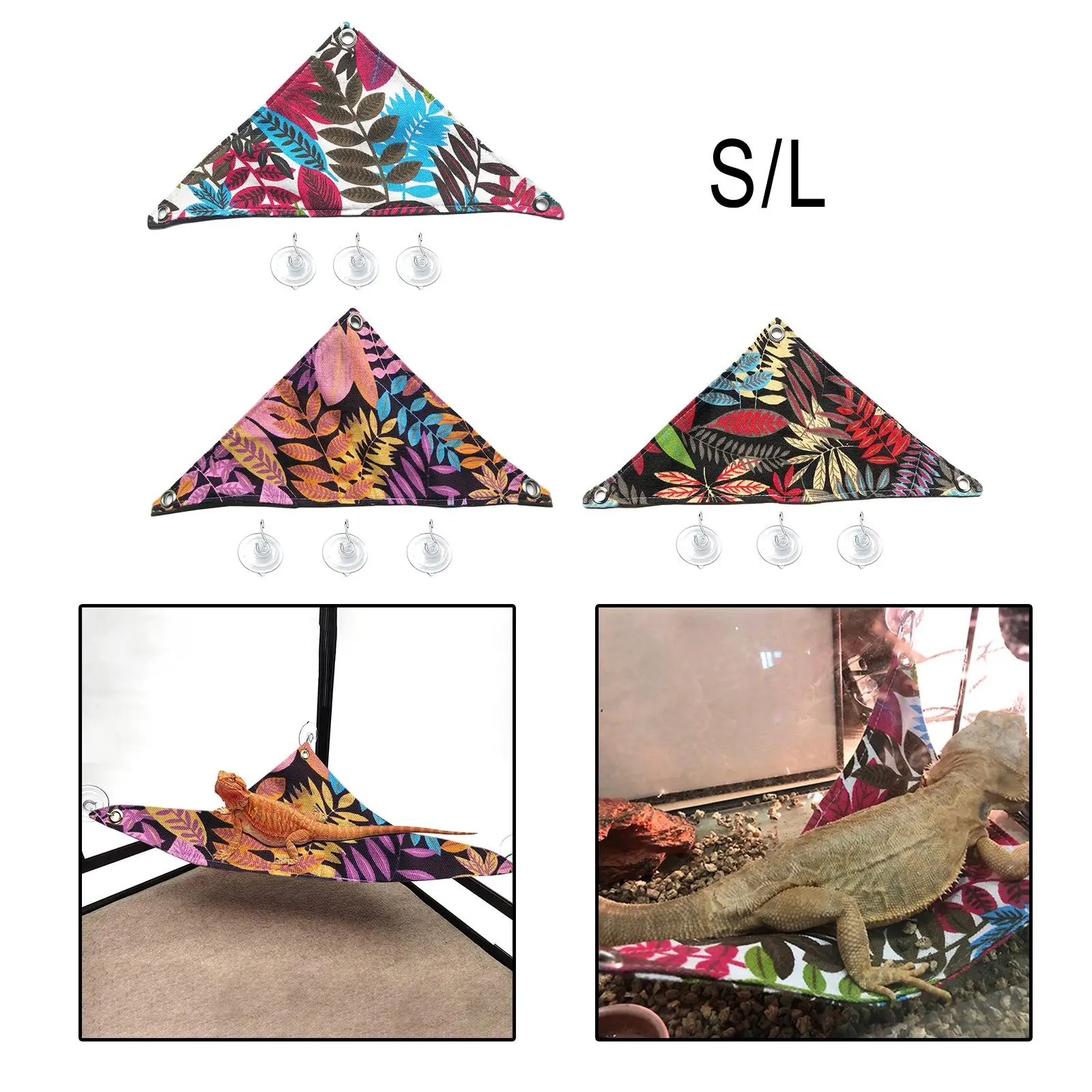 Reptile Hammocks Hammock Bearded Dragon Triangular Hanging Net for Large Reptile Hammocks Hammock Bearded Dragon Triangular Hanging Net for Large