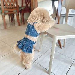 Vestido vaquero primaveral para perros y gatos – Estilo cowboy