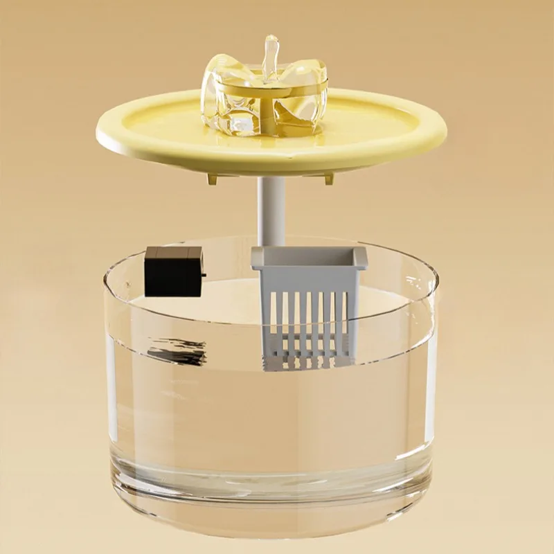 Dispensador automático de agua circulante para mascotas, cuencos de plástico para gatos, comederos automáticos redondeados para interiores y hogares - imagen 4