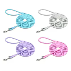 Perro Obediencia Recall entrenamiento agilidad plomo 16 pies 32 pies 65 pies correa de entrenamiento entrenamiento Camping plomo Extra largo 5M 10M 20M correa