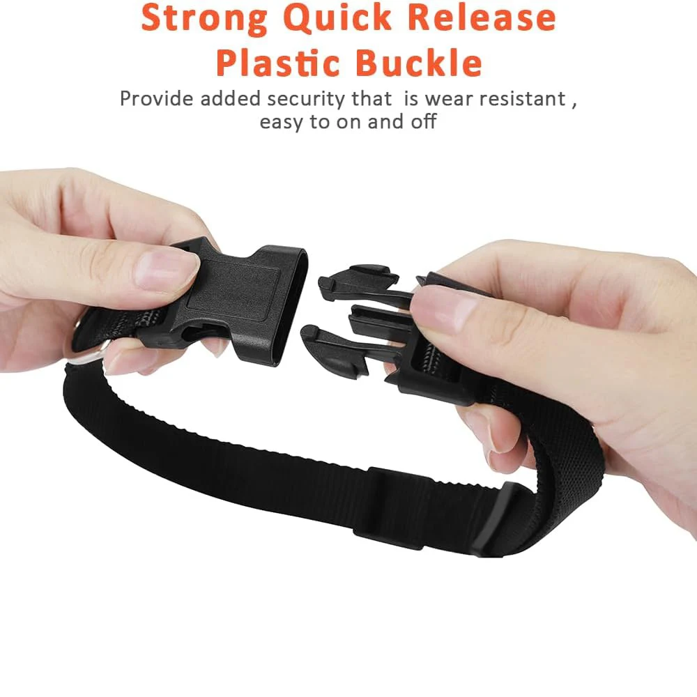 Collar para mascotas con anillo en D, collares ajustables para perros con hebilla de liberación rápida, Collar antipérdida de nailon duradero para cabras, ovejas y caballos - imagen 5