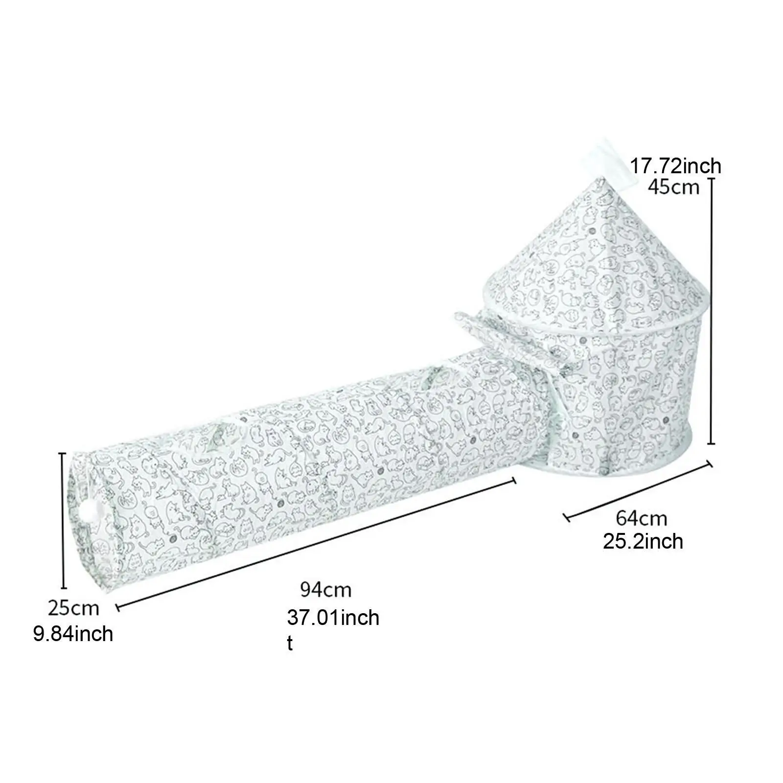 Cat Tunnel Hideaway Cat Climbing Frame and Ball for Hamster Bunny Exercising