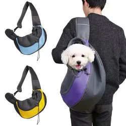 Bolsa para Perros, mochila de malla transpirable para mascotas, portador para Perros pequeños y gatos, bolso de hombro de viaje al aire libre apto para Chihuahua, bolso para Perros