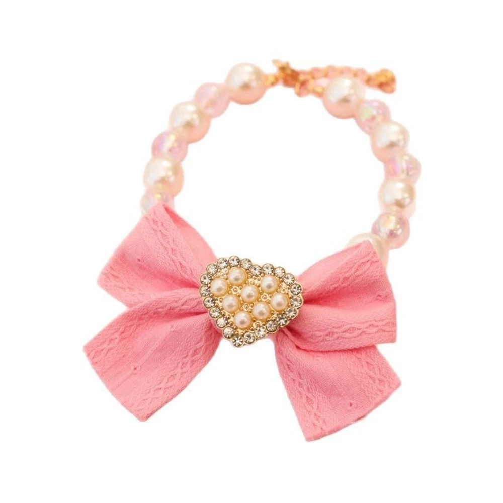 Collar ajustable con lazo-corazón para gatos y perros pequeños - imagen 5