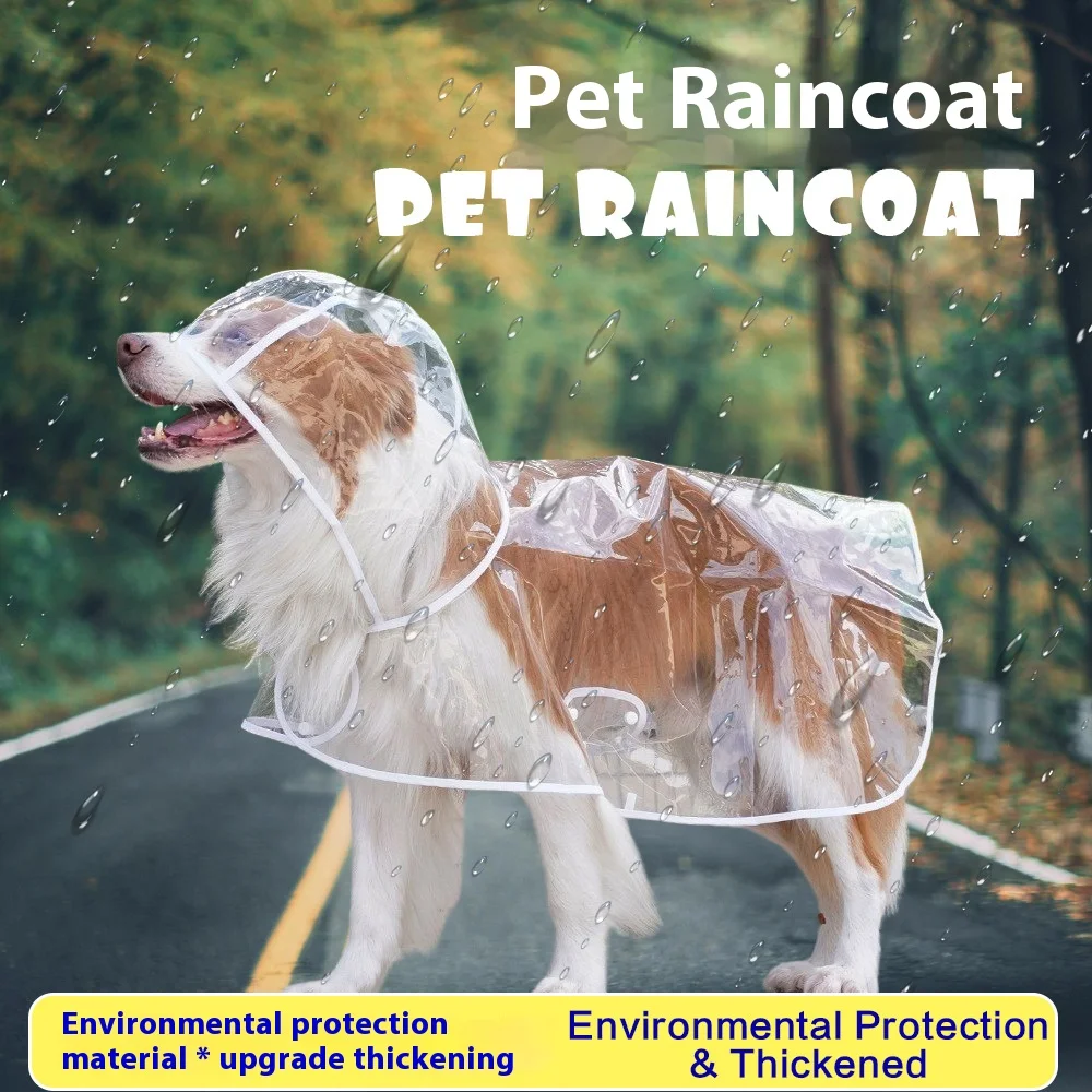 Chubasquero liso para mascotas, Poncho Impermeable para perros pequeños y medianos, chubasquero para perros, caniche, mascotas, ropa para perros - imagen 2