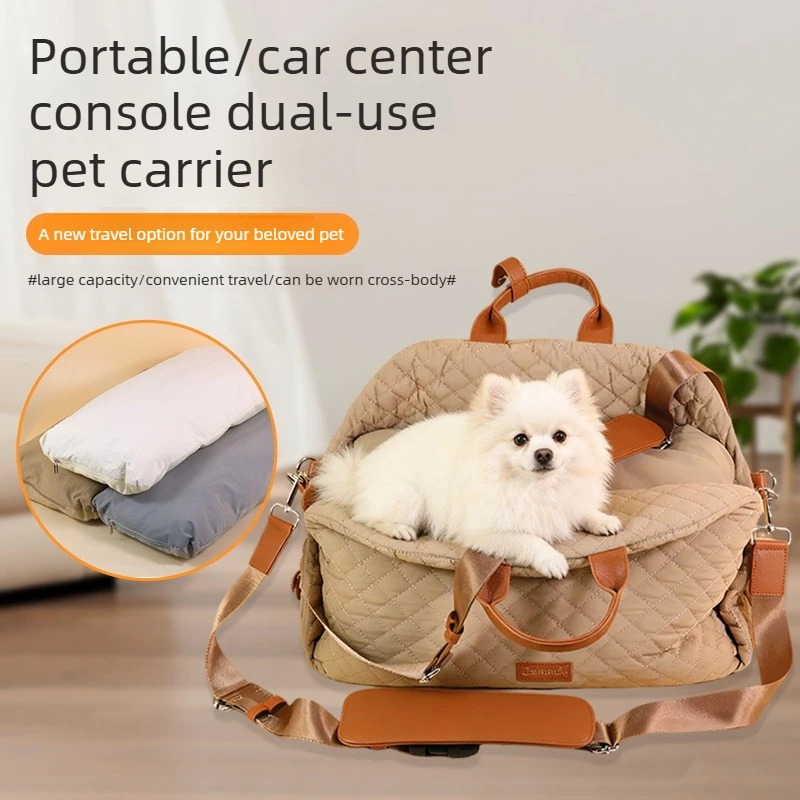 Transportín impermeable para gatos y perros, desmontable para coche - imagen 4