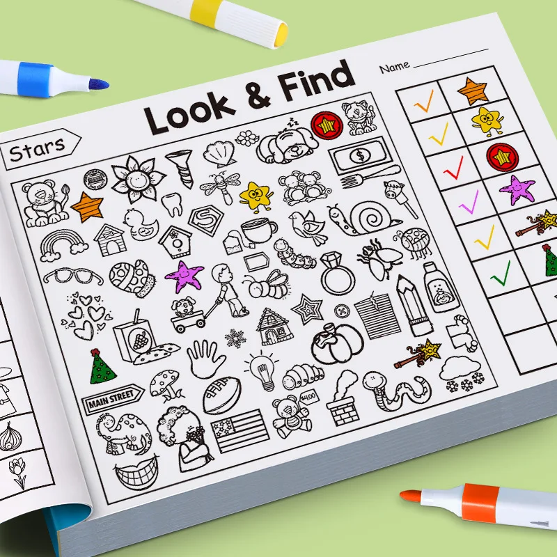 Libro de colorear infantil para niños con dibujos del gato y perro - imagen 3