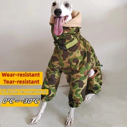 Impermeable para perros grandes – Abrigo acolchado resistente