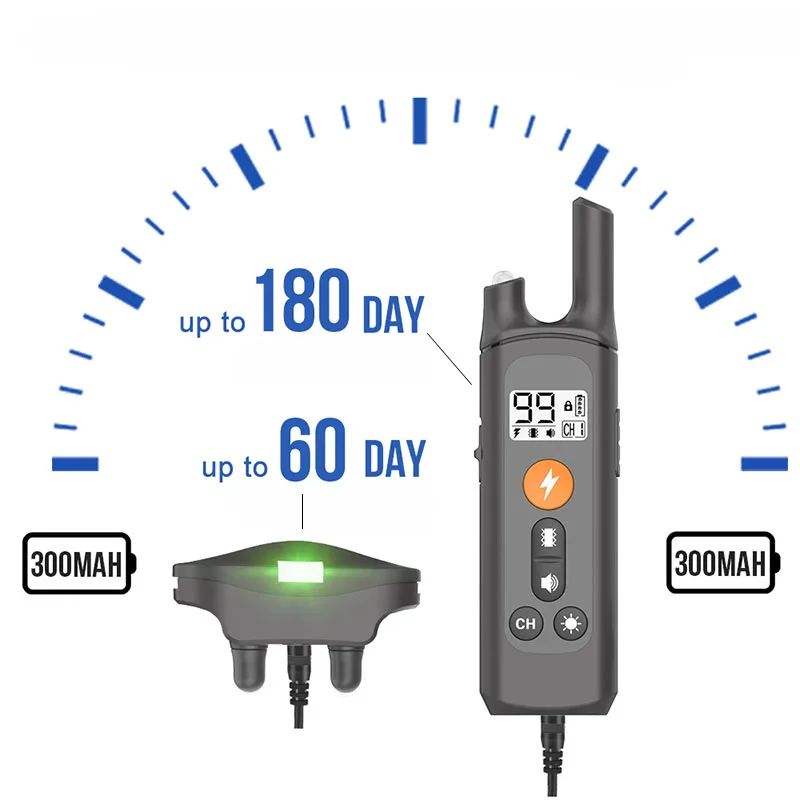 Collar de adiestramiento eléctrico para perros, dispositivo de descarga eléctrica recargable con control remoto de 800m, para dejar de ladrar, accesorios para perros - imagen 2