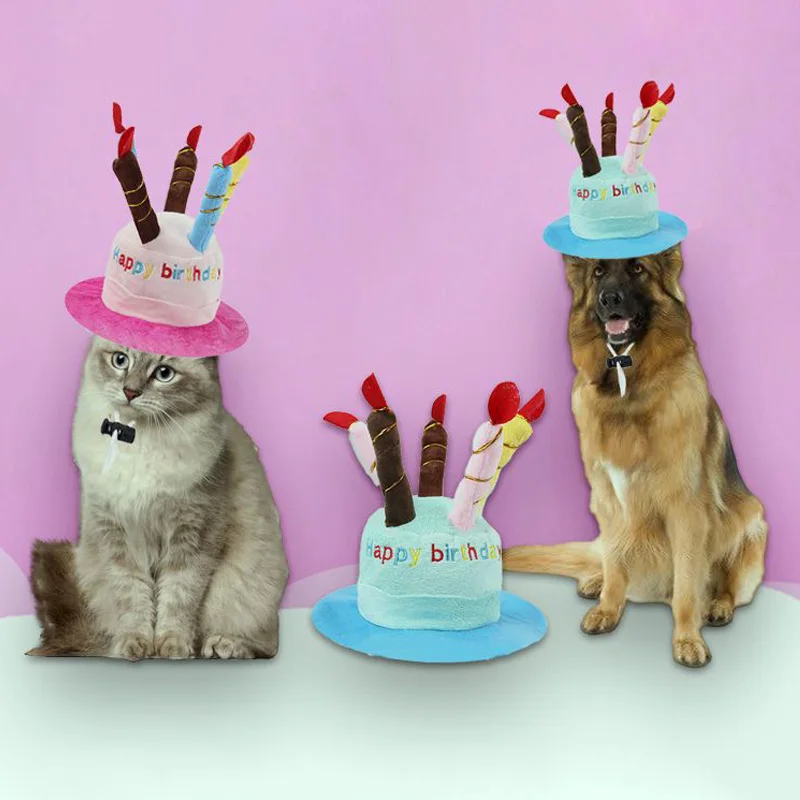 Sombrero para perro mascota para fiesta de cumpleaños, sombreros ajustables para perros, disfraces para perros y gatos, sombrero de vestir para el cuidado de cachorros, suministros para mascotas - imagen 4