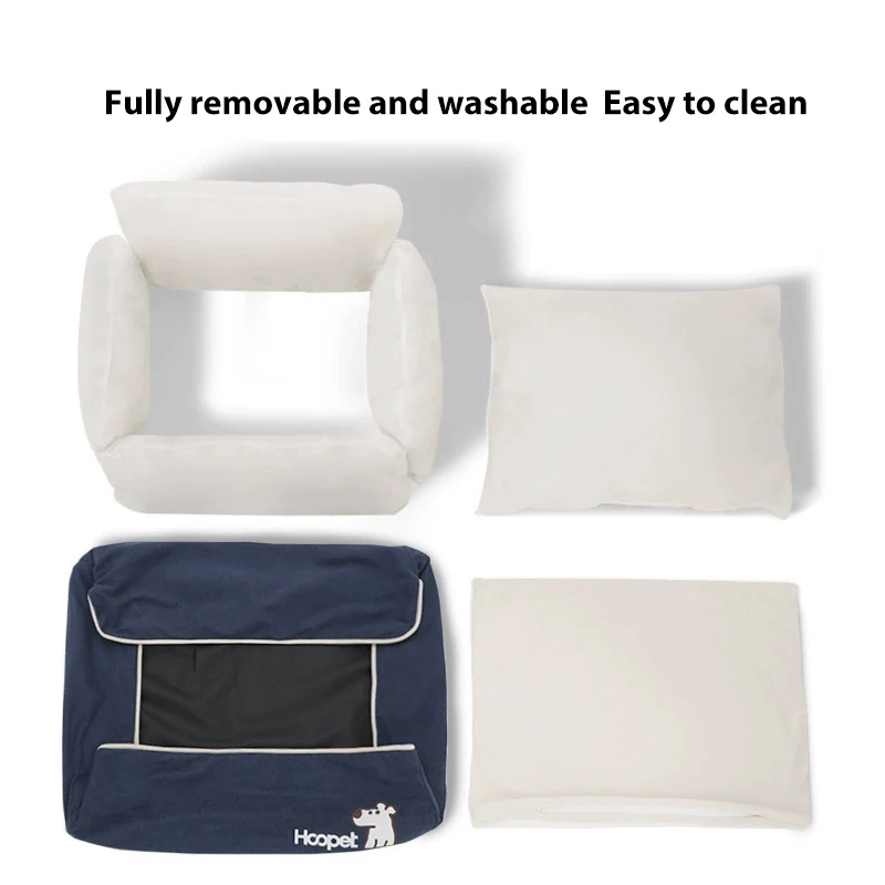 Cama lavable para perro grande – cálida y resistente al pelo - imagen 5