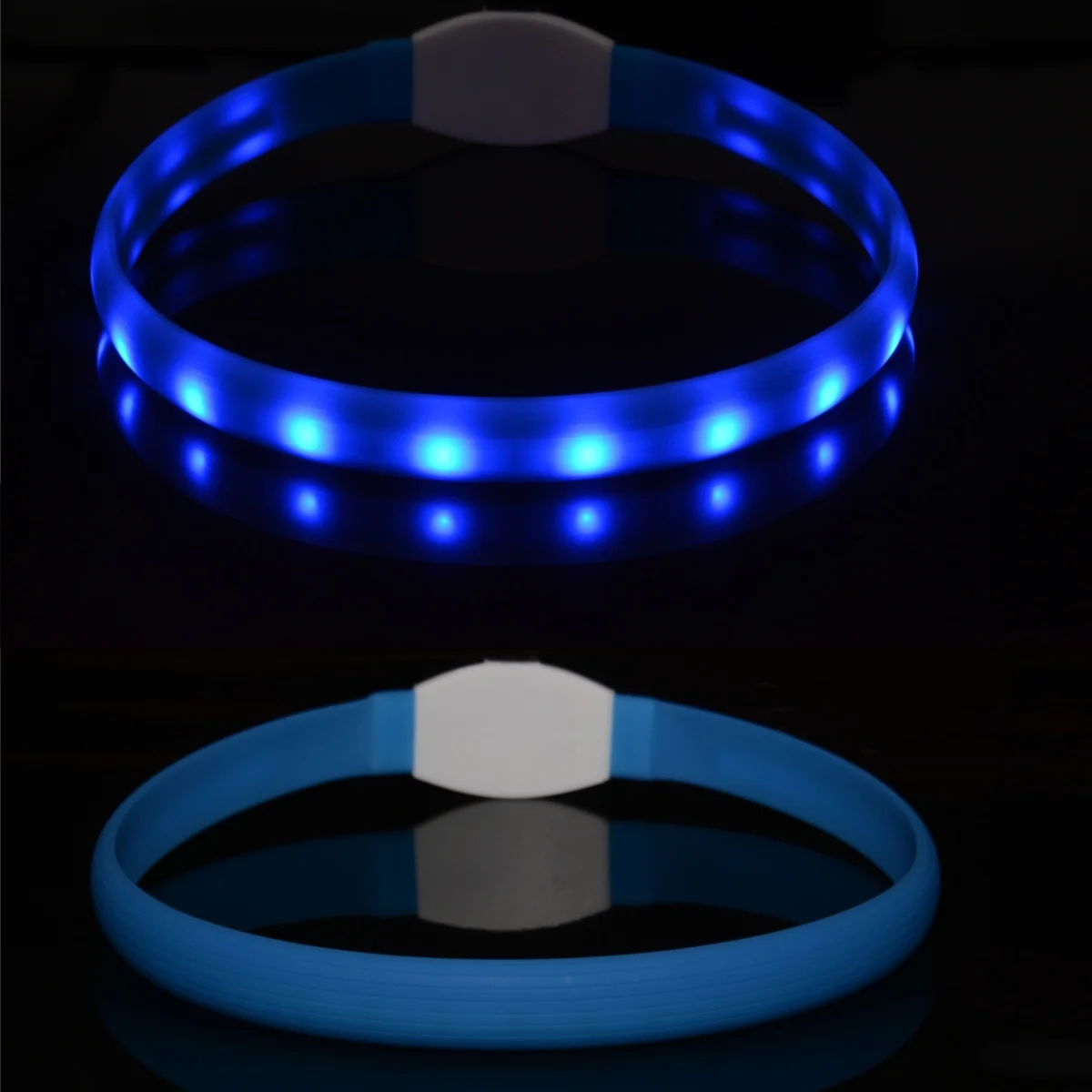 Nuevo Collar luminoso Led para perro, PVC, resistente al agua, para perros grandes, medianos y pequeños, luz Usb, accesorios brillantes de seguridad nocturna para mascotas - imagen 2