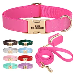 Set collar correa personalizado perro PU bolsas residuos