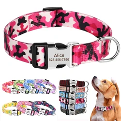 Collar identificativo para perros – nombre grabado en nailon resistente