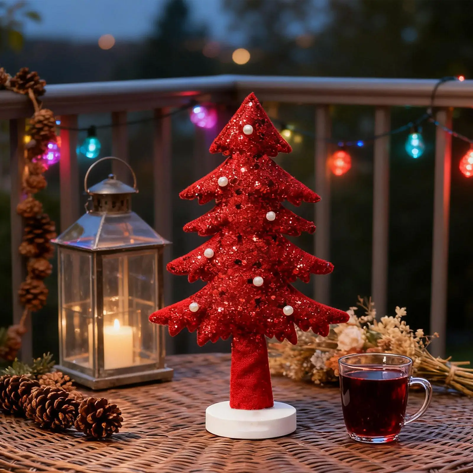 Árbol de Navidad para fiesta, mesa, decoración de escritorio, árbol de Navidad en miniatura para manualidades DIY, decoración de escritorio para el hogar - imagen 5
