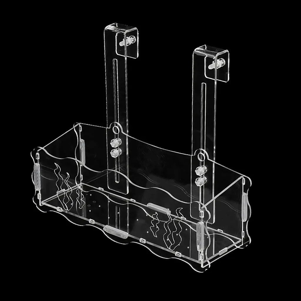 Acrylic Aquatic Plant Cup Pot Holder Aquarium Live Plant Glass Pot