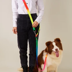Correa de nailon suave manos libres para perros grandes