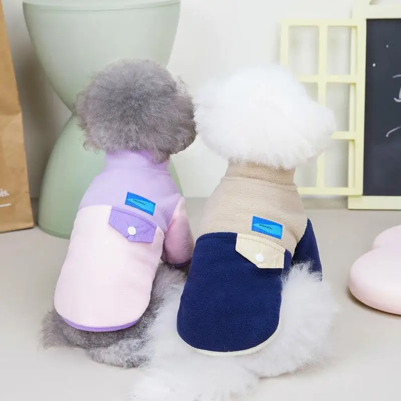 Ropa para perros, abrigo, abrigo con solapa, ropa para perros y gatos, ropa de invierno para perros, ropa Beagle de peluche, suéter, suéter de lana, ropa para perros - imagen 2