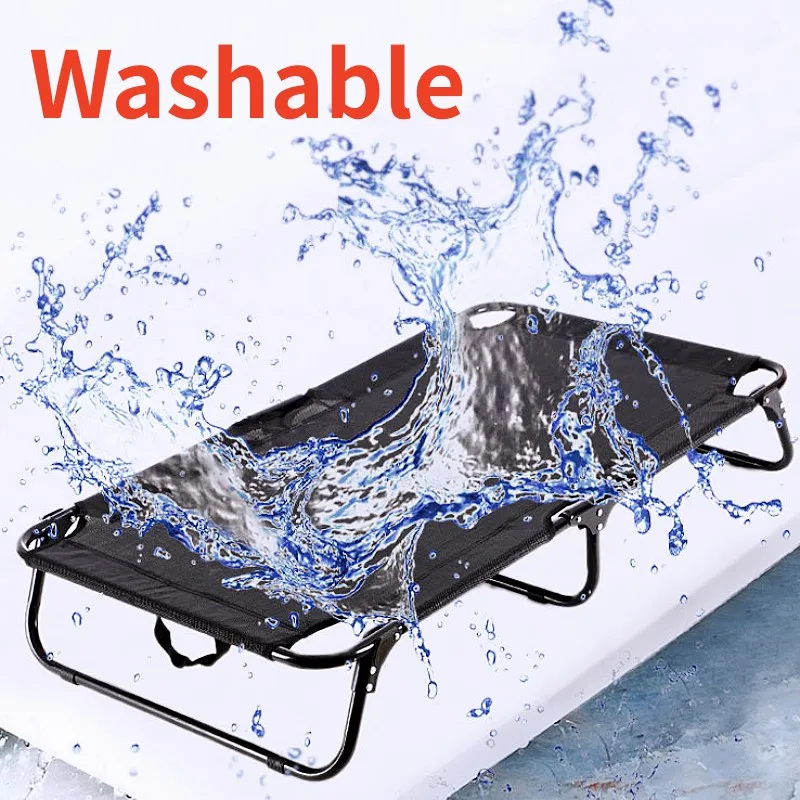 Cama transpirable plegable elevada para perros al aire libre - imagen 5