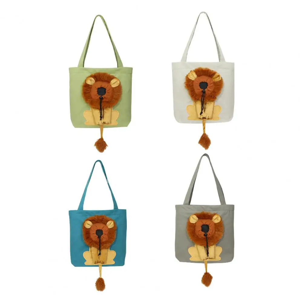 Bolsa de transporte para mascotas, bolsillo de transporte con cierre de cremallera para gato, perro, gato, León, modelado - imagen 4