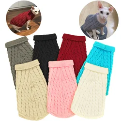 Suéter tejido para perros pequeños y gatos Sphynx – Otoño e Invierno