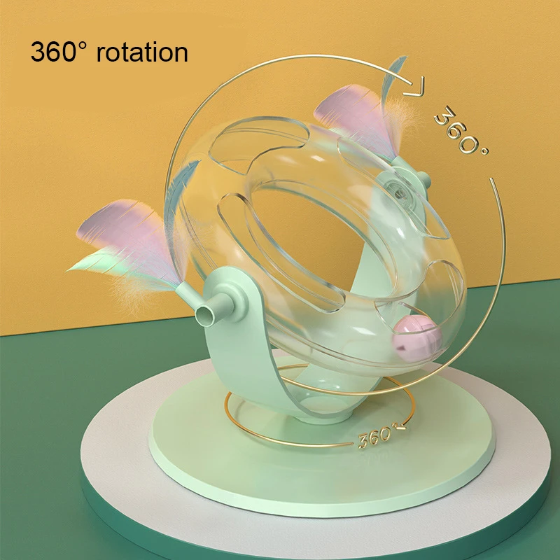 Juguete interactivo giratorio para gatos, molino de viento para interior, juguete interactivo para gatos y cachorros - imagen 2