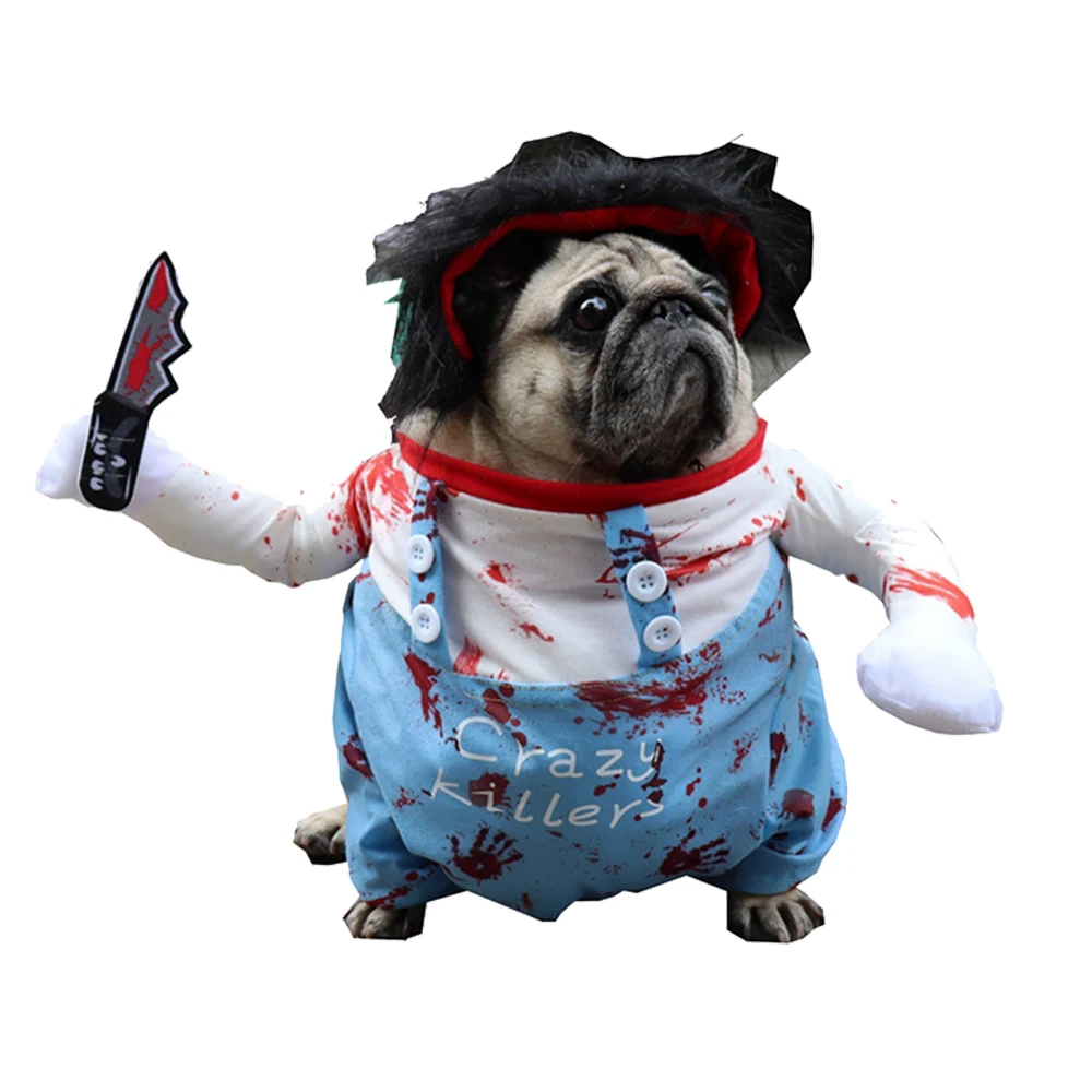 Ropa de Halloween para perros y gatos, disfraz divertido para fiesta de navidad - imagen 3