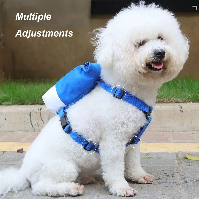 Mochila de pecho para perros pequeños y medianos, juego al aire libre, se puede ajustar para adaptarse a mochila pequeña, accesorios para perros de gran capacidad - imagen 2