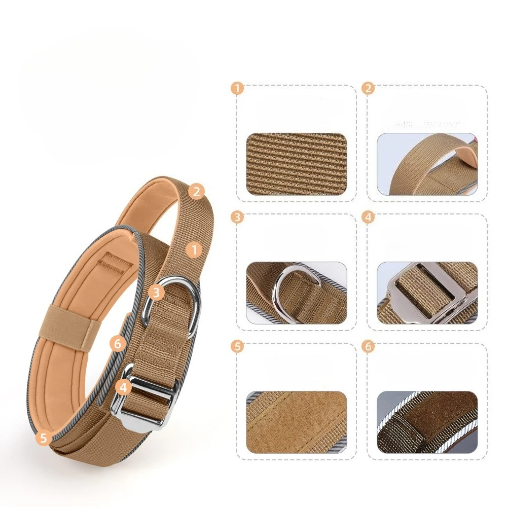 Collar táctico reflectante para perros grandes de entrenamiento - imagen 4