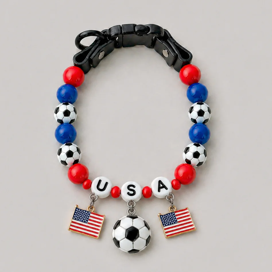 Collar de fútbol para perros y gatos con pulsera a juego - imagen 5