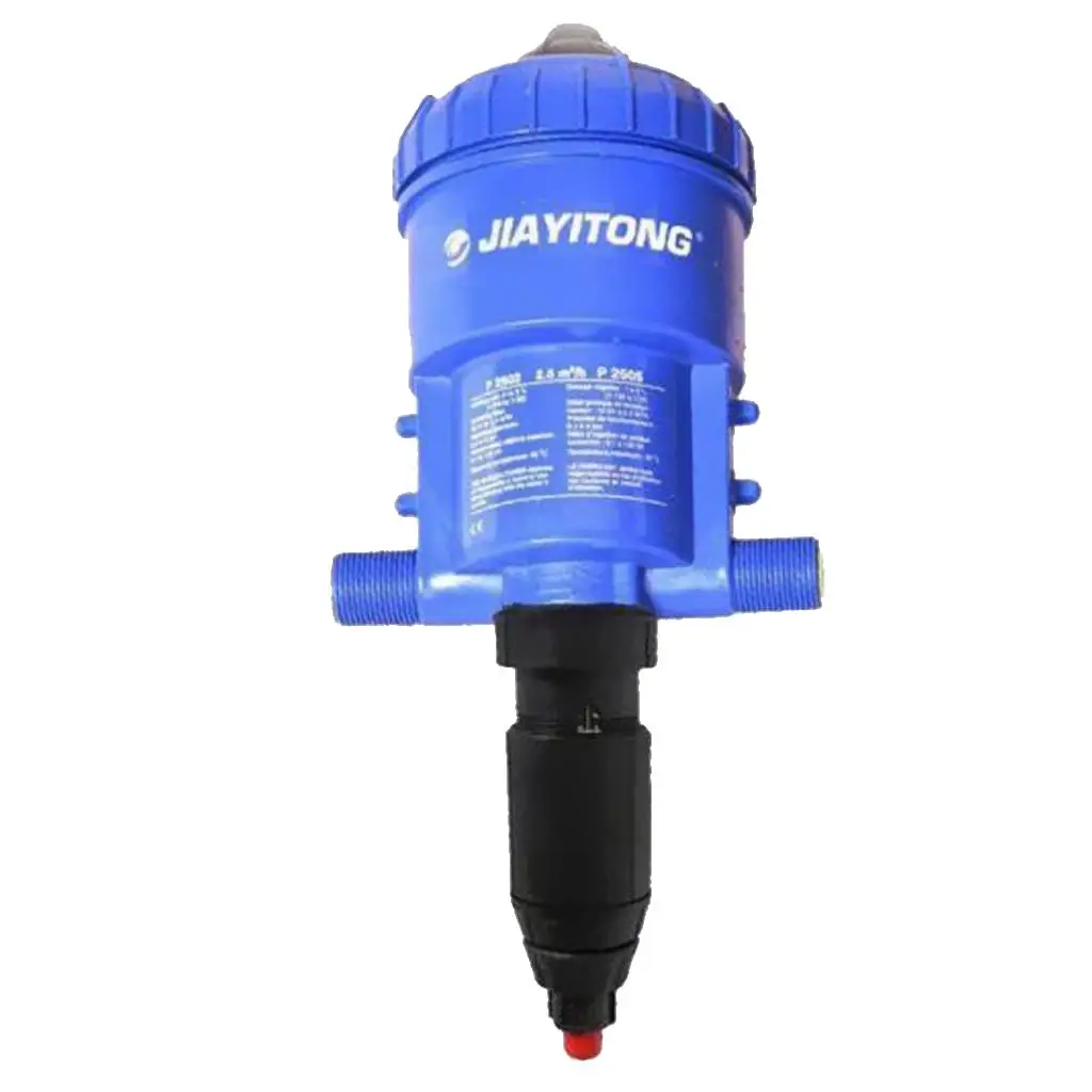 Water-driven Chemical Fertilizer Injector Automatic Dosing Pump 1%-5% Blue