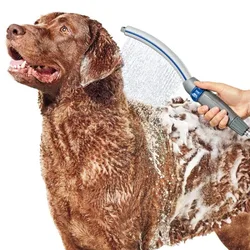 Cepillo ducha con masajeador para perros y gatos