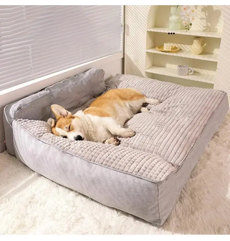 Cama cálida para perros pequeños y medianos, alfombrilla suave para dormir, perrera lavable, accesorios para cachorros, Invierno - imagen 4