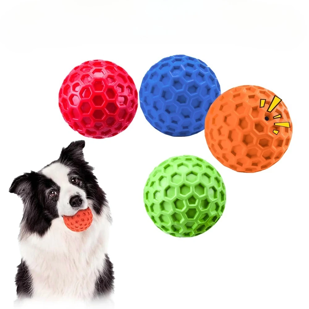 Juguetes indestructibles para perros – Pelotas de goma masticables - imagen 2