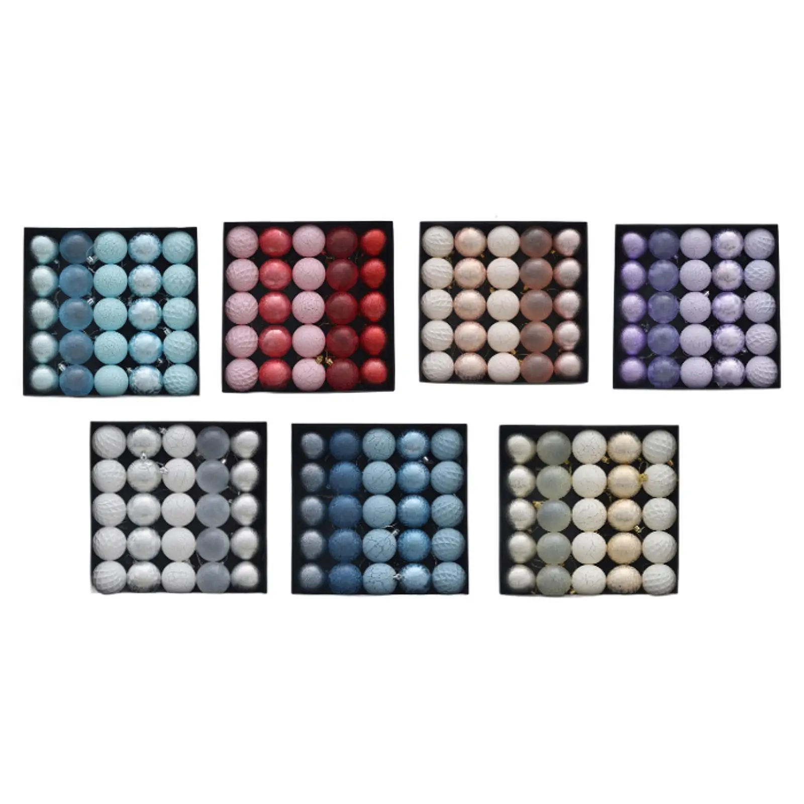 25 Pieces Hanging Balls, Shatterproof Reusable Xmas Tree Baubles, Christmas Ball Ornaments for Graduation Party Outdoor Decor - imagen 2