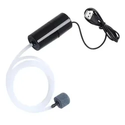Bomba de aire USB para acuario silenciosa con piedra y tubo eficaz