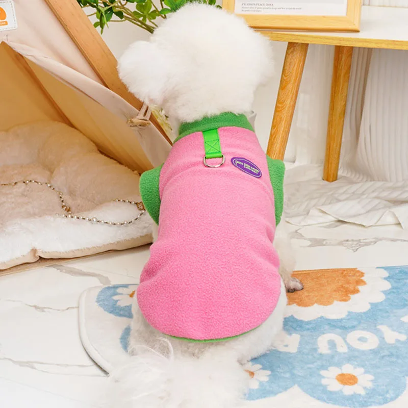 Ropa para perros, disfraz de lana de invierno, sudaderas con capucha, ropa, ropa, sudadera de manga corta para perros pequeños, ropa para perros salchicha Pug XL - imagen 4