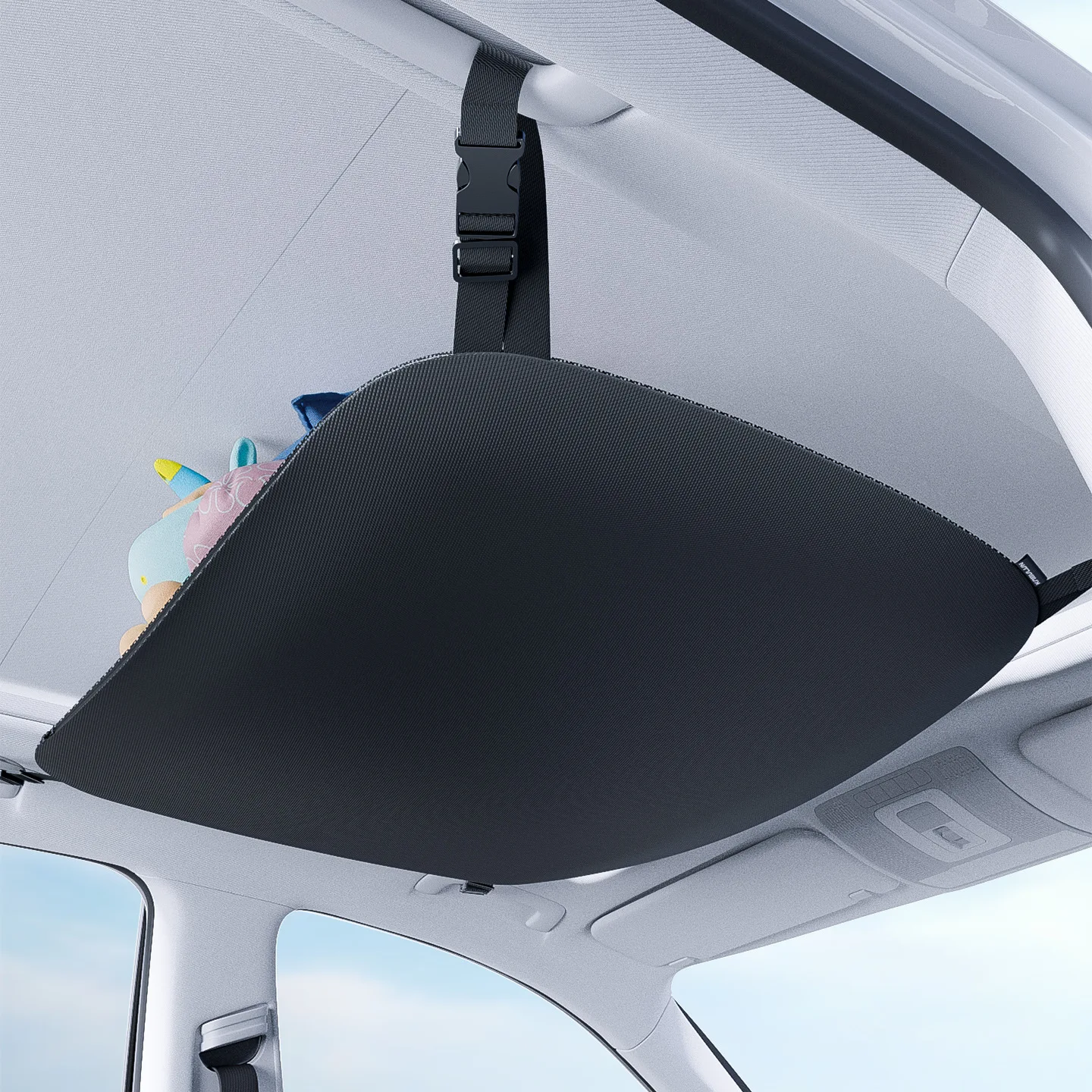 Car Roof Storage Bag Net Pocket Universal Ceiling Cargo Organizer For SUV Truck Adjustable Auto Travel Interior Accessories - imagen 4