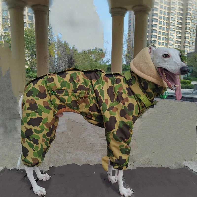 Ropa para perros al aire libre, ropa gruesa de invierno para perros grandes, impermeable, antidesgarro, accesorios de ropa para perros de otoño, abrigo, monos - imagen 5