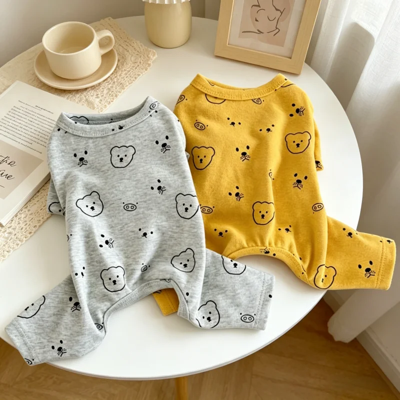 Body mono con orejas de oso para gatos y perros – suave y cómodo - imagen 4