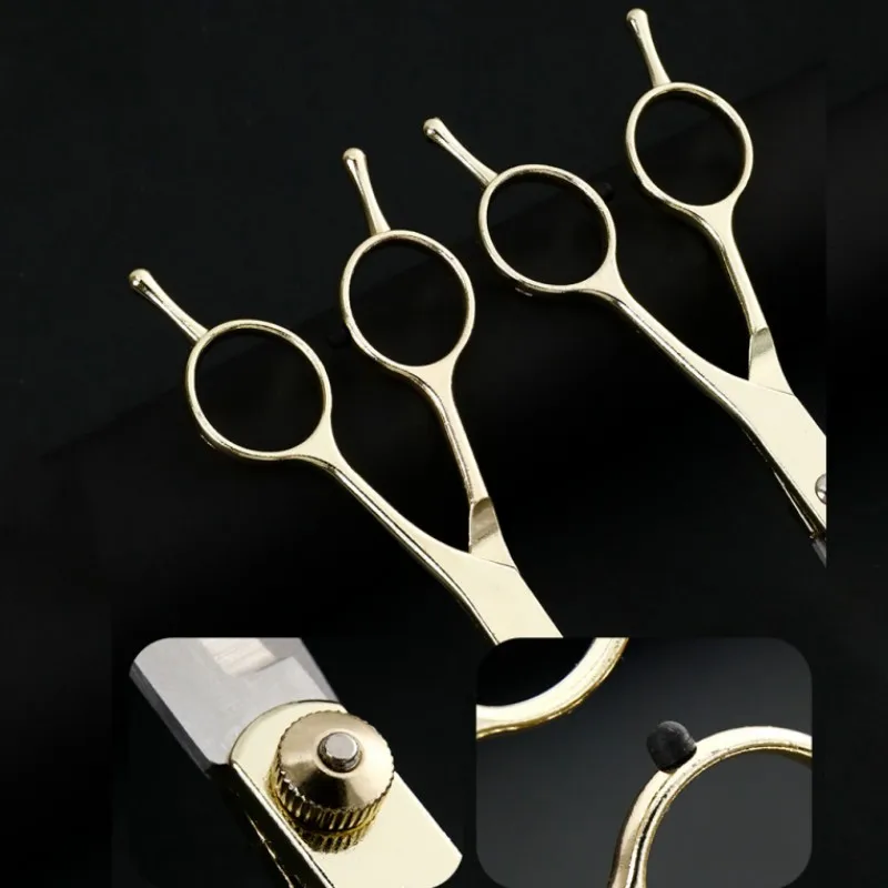 Tijeras para pelo de perro, recortador de perros de acero inoxidable, tijeras curvas ajustables para Limpieza del cabello de perros, suministros para el cuidado de perros y mascotas - imagen 4