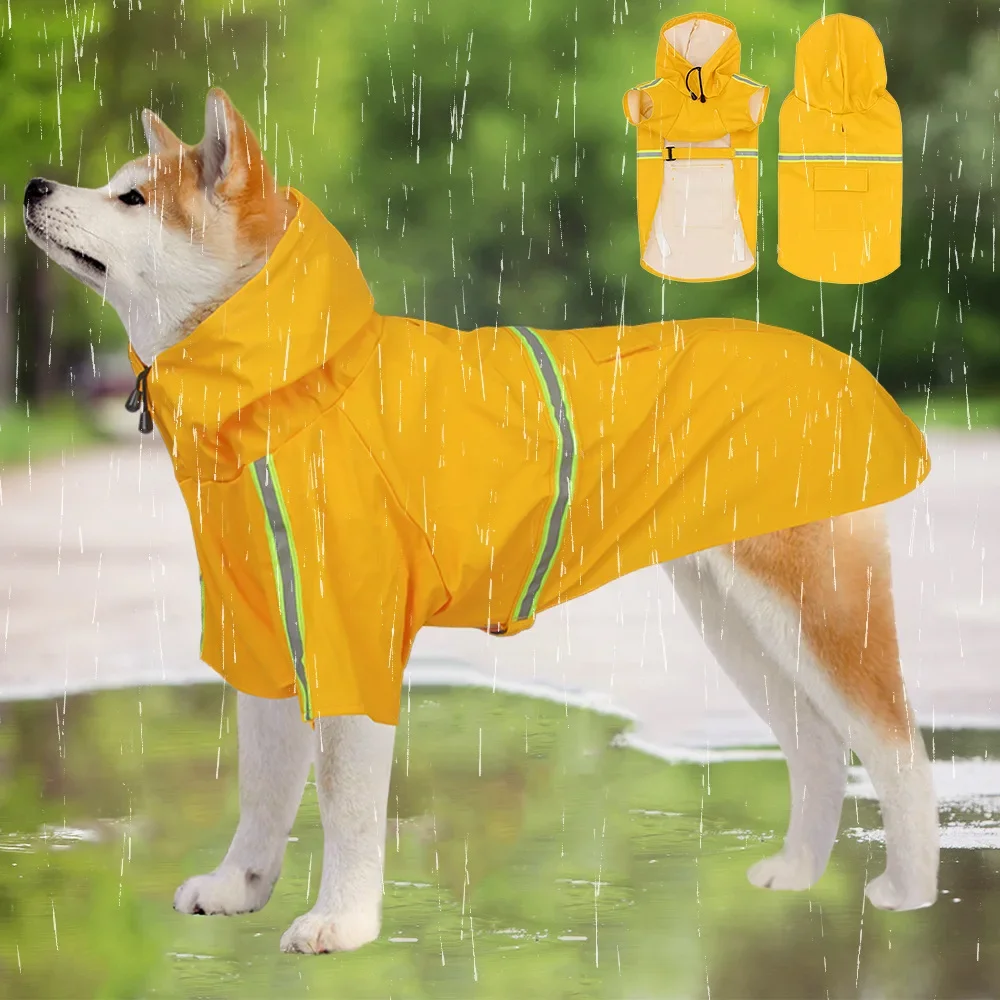 Nuevo Chubasquero para mascotas, Poncho para perros, tipo capa, impermeable reflectante para perros, suministros para mascotas - imagen 2