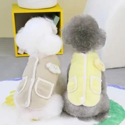 Chaleco de felpa para perros pequeños — Abrigo cálido de invierno
