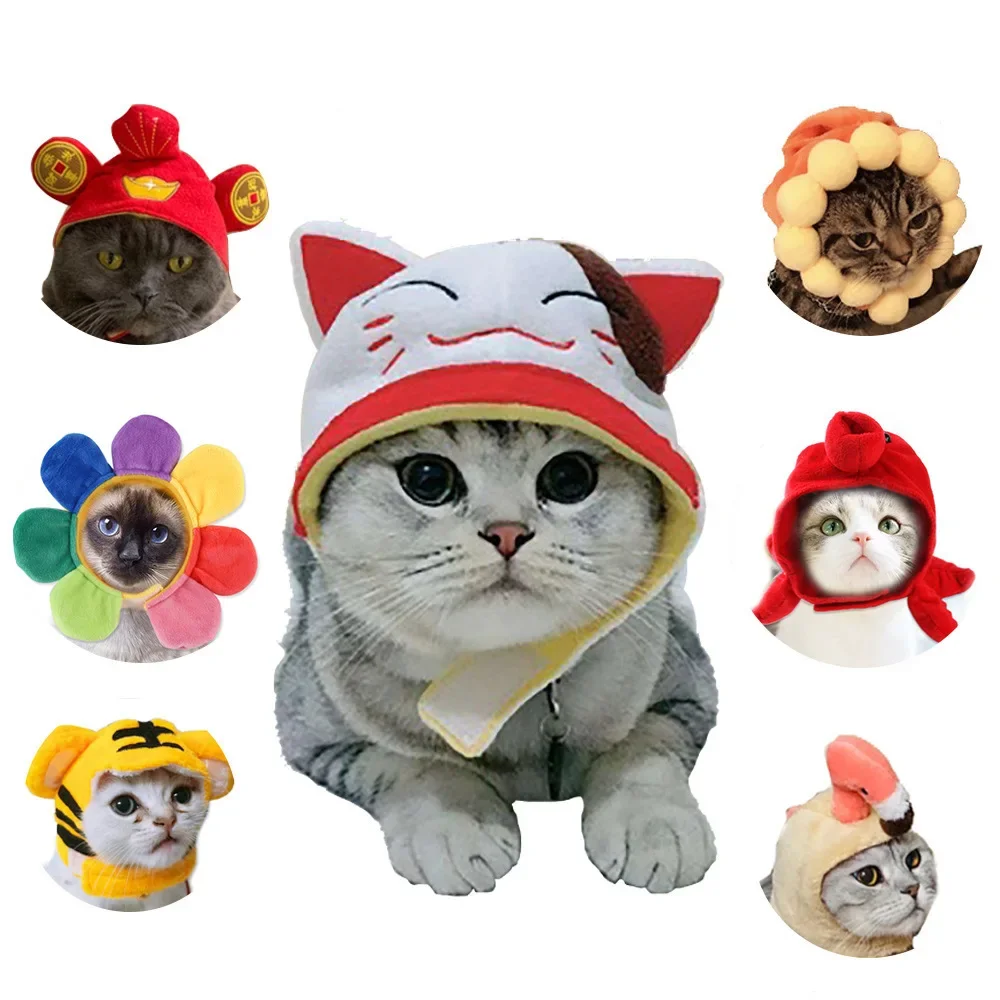 Sombrero de gato de Halloween, sombrero refinado para mascotas, gorro de punto para cachorros y gatitos, accesorios para sesión de fotos de fiesta, decoración, accesorios para gatos - imagen 5